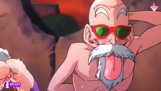 Hot scene with Master Roshi | Dragon ball | Anime Hentai 1080p