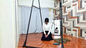 Hot Russian babe Eva Quinn goes down on big cock