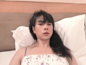 White dress in hotel