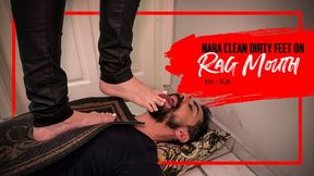 Nara turns her new sub into a human doormat to lick her dirty soles (1080 EN-sub) Foot Humiliation - Dirty Feet - Foot Domination - Filthy Soles - Foot Slave