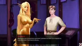 Magical Legend meets a beautiful virgin in a 3D animated city