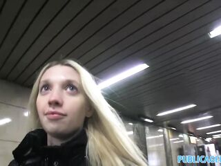 PublicAgent Pale Skinny blonde fucked hard