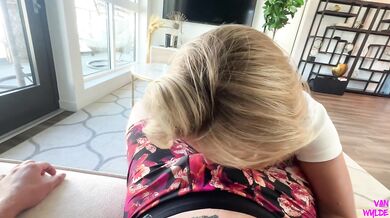 Choked Gushing by Huge Cock in POV Blowjob