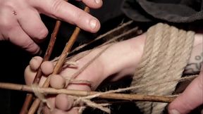 The feet of a savage nature witch are being tortmented in many different ways (TRAILER)