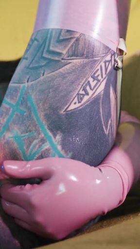 Must-share moment from &quot;Latex and Squirt - Tattoo girl Anal DP Solo in High Heels - Squirting and Gapes&quot;