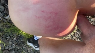 Submissive wife gets spanked and fisted at public subway station