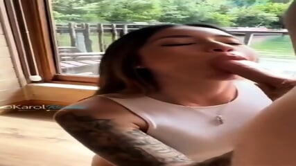 Karol Rosado in a Cabin