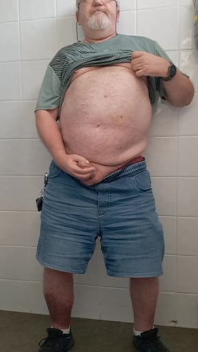 Small handjob in the toilet
