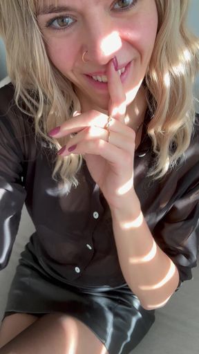 Now also leather combined with nylons... What more could you want?