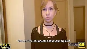 Sia Soon And Eva Abel In Man Comes To The Eighteen Russian Debtor And Drills Bald Vagina Soon