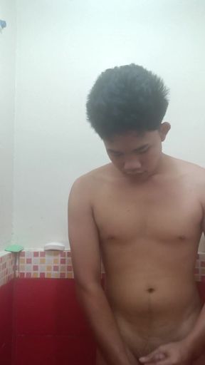 Pinoy Boy Shower Wanking