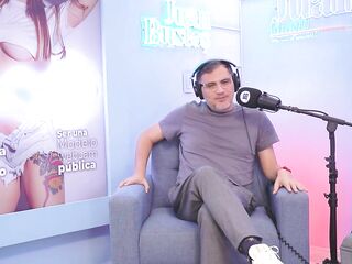 Cristina Vega WEB CAMERA LATIN CHICK model smashes her clit riding the Bang Machine on Juan Bustos Podcast