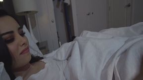 ”Stepbrother jerking off beside his sexy step sister”