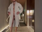 🚀MY HUGE COCK exhibition in the hotel🥵I Hope NOBODY DISCOVER ME!!