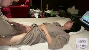 Quiet Glasses Girl - a Simple Massage Turning Into a Private Recorded Moment