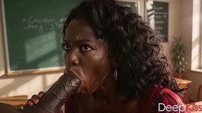 the biology teacher lured the principal into her office and eagerly sucked his cock, taking all his cum[ai]