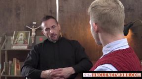 SayUncleNetwork.com - Priest uses toys on petite Catholic twink before raw pounding