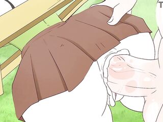 Alex got stuck in the fence on purpose and Steve screwed her! anime (porn hentai sex )4K 2026