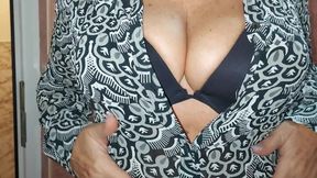 My stepmom caught me masturbating in the bathroom