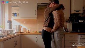 Kitchen Make Out with Kissing & Fingering - Sensual Teasing Stepsister