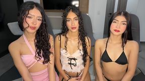 Slutty Skinny.Curly, Nikitalaiss And Lilibaby18 In Foursome
