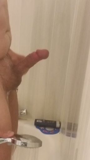 I take a shower and masturbate