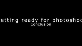 Getting ready for photoshoot conclusion