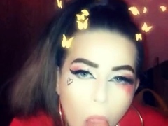 Hot Brunette Girlfriend POV Blowjob