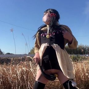 Self-training No. 97: Outdoor Peeing and Tacky Pussy Exposure Collection