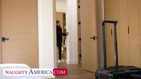 Trophy wife Venus Valencia has a special surprise for her husband's friend