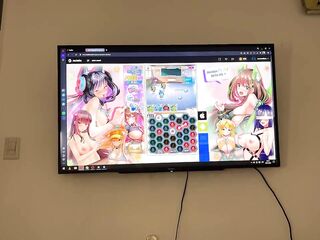 Playing Nutaku Project QT games with my neighbour, we get lascivious and we end up banging