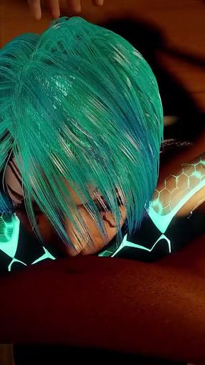 Face Fucking a Sexy Robot Girl