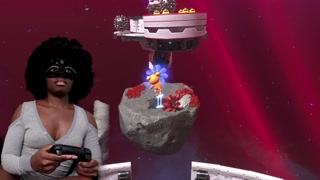 Astro Bot And Stripping With Ebony Butts (Challenge Levels Gameplay)