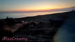 Dick Flash French Teacher MILF Risky Beach Blowjob Maspalomas Nude Beach Cumshot People