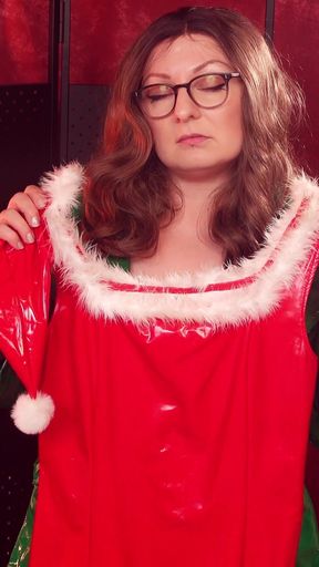 Curvy Me in a Santa Dress... in July!? Try on and Giggles! Arya Grander