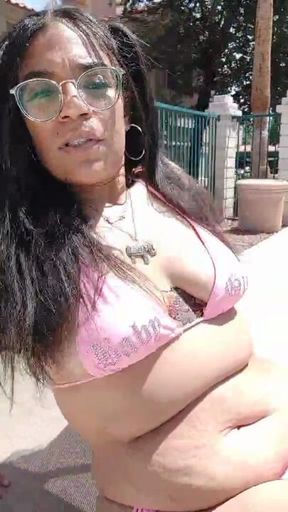 Poolside Foot Tease