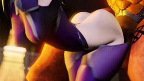 3D Girl warrior got taken by monster