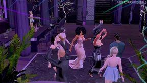a holiday party turns into an orgy — full episode (sims 4 animation)