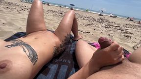 Nudist Couple Fingering On Public Beach With Verified Amateurs, Cap D&#039;agde And Mia Alexis Queen