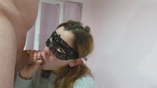 I gave him a blowjob right after work, my clothes were still on