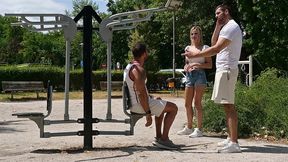 confident cutie ria sunn invites shy guys back for an airtight dp threesome gp3503
