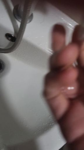 Captivating moment from "Korean Shyboy pees and masturbates in the hospital shower room."