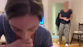 My stepmother came to home when i wasgiving a BJ to my boyfriend. We had a conversetion and she saw how I suck and he jizz in my mouth. Anastasia Ocean.