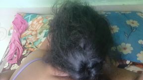 Married women doing cow girl position in bed for better orgasam mode