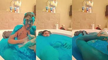 Ultra Blue Slime Bath Gunge Experience Solo Boy