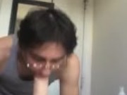 My Large Dildo- Blowjob
