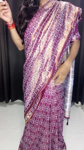 my sexy hot saree and bra panty