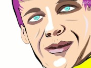 Twink emo couple anal sex gay cartoon
