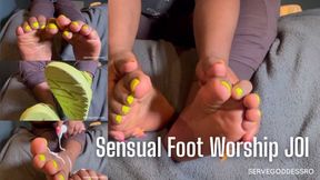 Sensual Foot Worship JOI - Royal Ro ebony feet jerk off instruction hd mp4 1080p