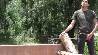 Latino hottie tastes and feels cock for the first time